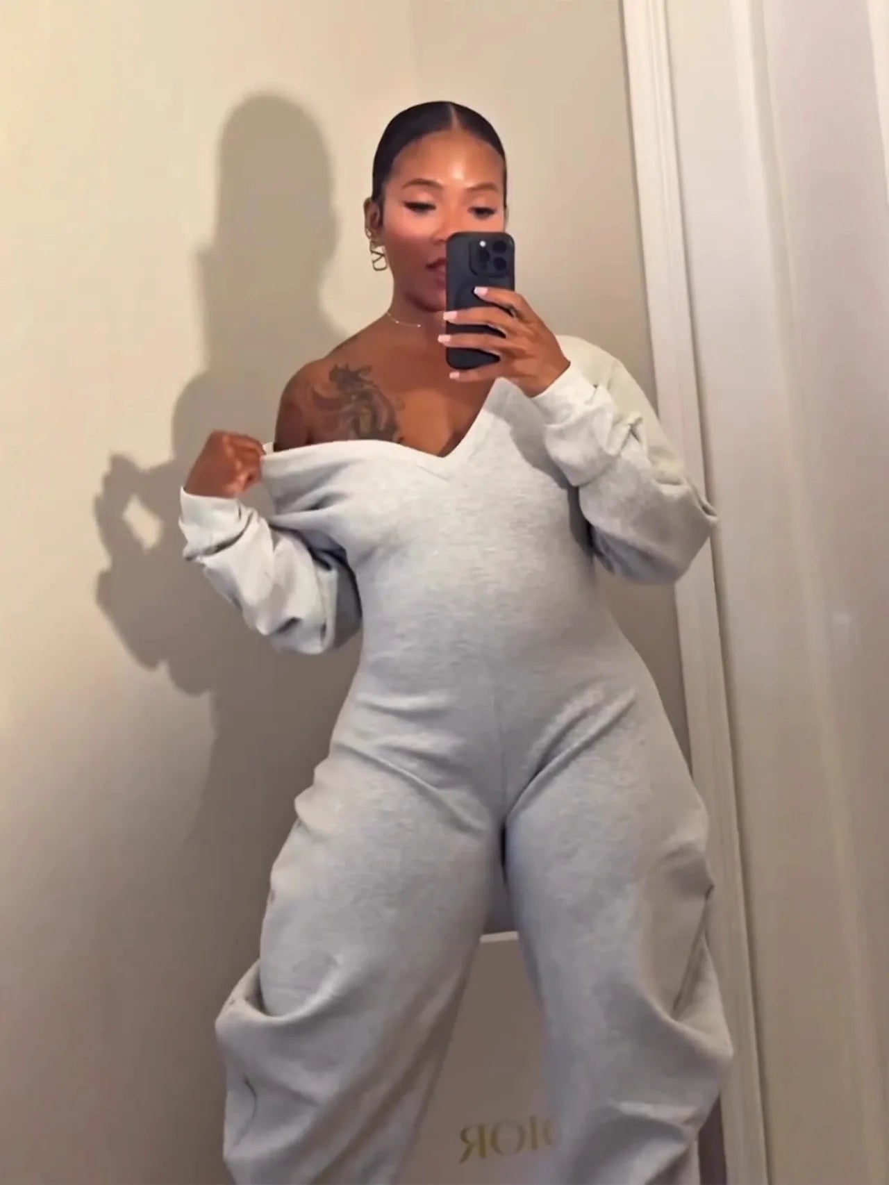 Fitness Women Jumpsuits Solid Long Sleeve Baggy Rompers 2025 Autumn New Fashion Streetwear Casual Workout Activewear One Piece