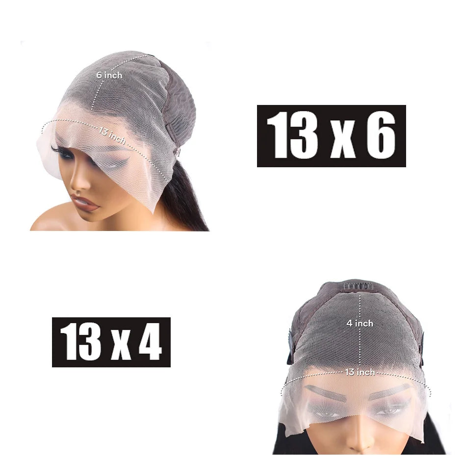 Botisi 13x4 Lace Frontal Pink Lace Front Wig Human Hair Straight Hd Lace Frontal Wig 13x6 Bone Straight Human Hair Brazilian