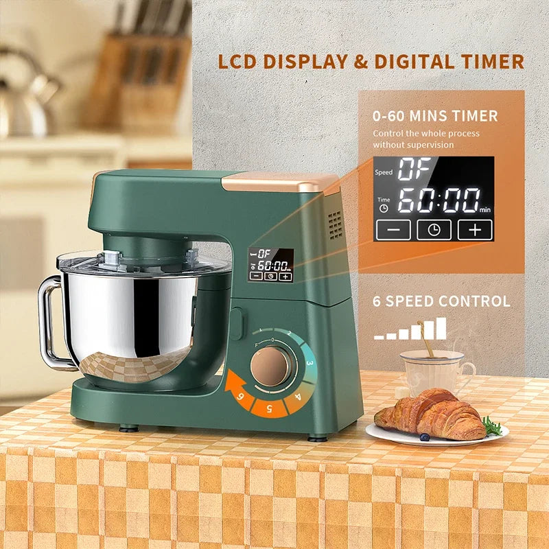 Factory customization home kitchen electric cake aid 6.5L 7L 8L 10L SUS304 bowl stand food mixer machines