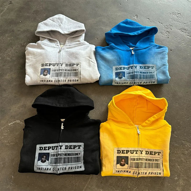 Y2K Fashion Hoodie Coat