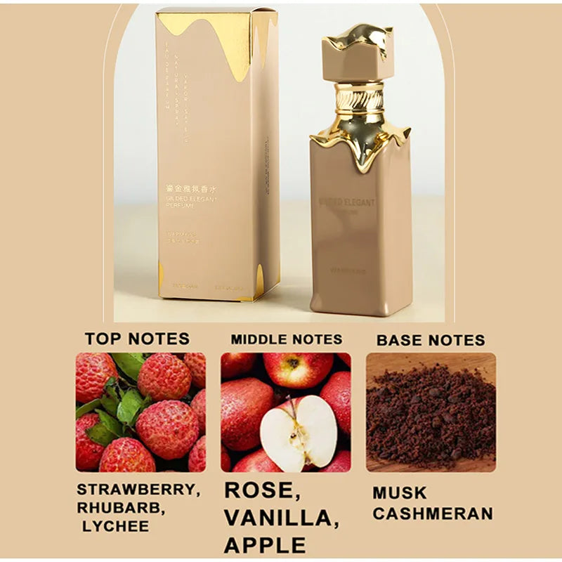 Luxury Cream Muffin Perfume Spray,Arab Dubai Men Women Scent,Strawberry/Grape/Caramel/Milk/Musk/Vanilla Fruity Fragrance Mist