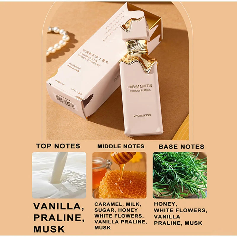 Luxury Cream Muffin Perfume Spray,Arab Dubai Men Women Scent,Strawberry/Grape/Caramel/Milk/Musk/Vanilla Fruity Fragrance Mist