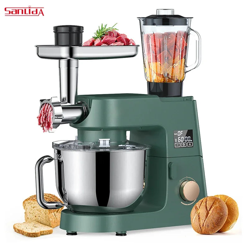 Factory customization home kitchen electric cake aid 6.5L 7L 8L 10L SUS304 bowl stand food mixer machines