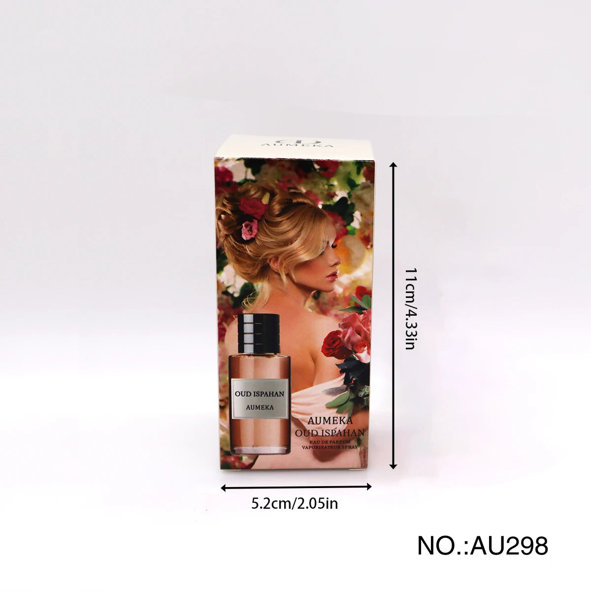 AUMEKA Women Perfume Original Luxury Makeup Arabes Woody Long Lasting Eau De Parfum Oud Ispahan Vaporisateur Spray 50ml AU298
