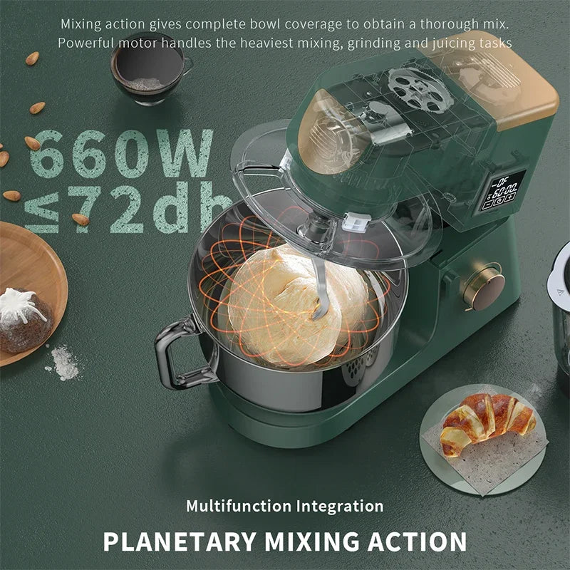 Factory customization home kitchen electric cake aid 6.5L 7L 8L 10L SUS304 bowl stand food mixer machines