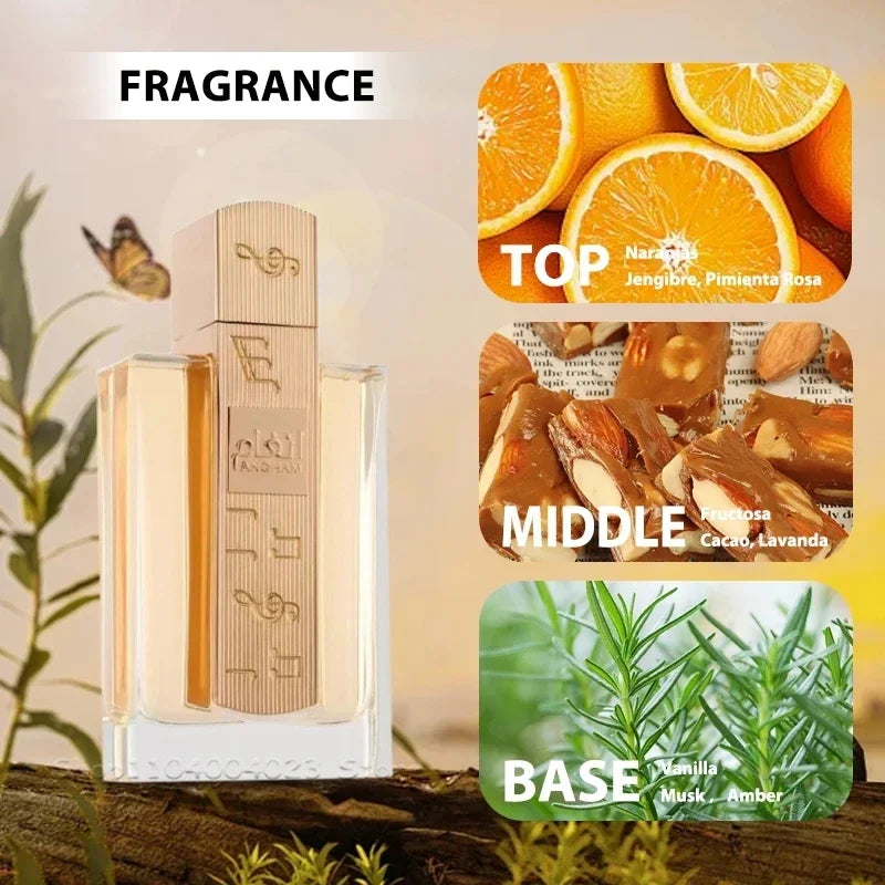 Long-Lasting Fragrance Original Arabic Perfume Lattafa Newest Fragrance For Men For Women 100ML Angham Eau de Parfum