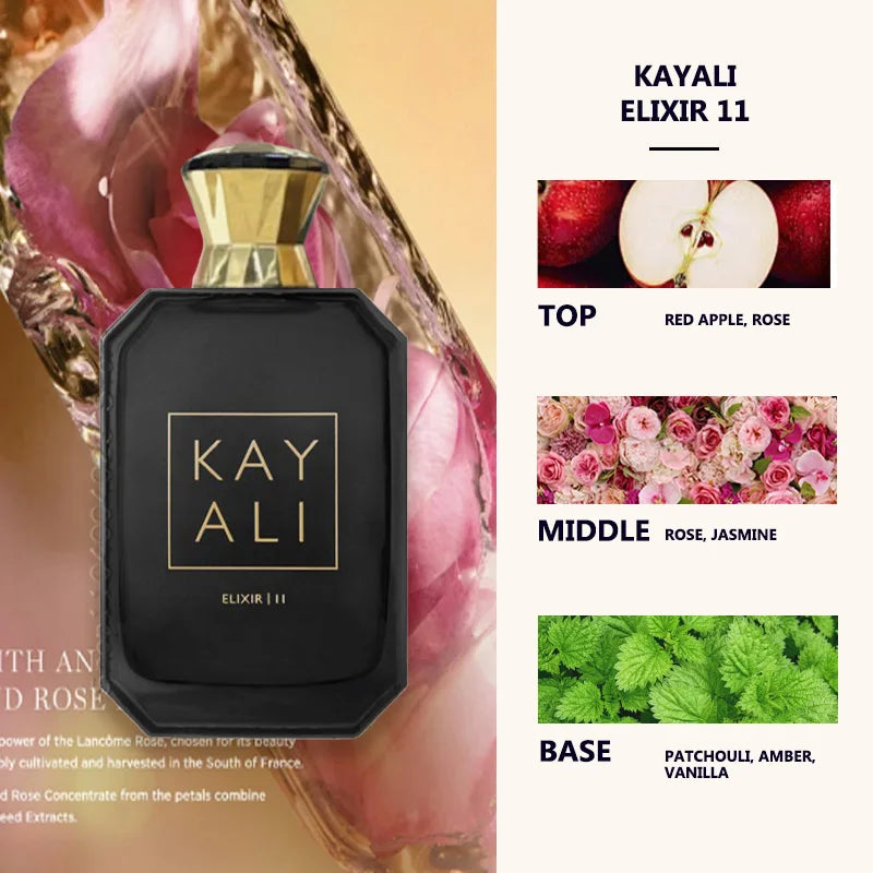 100ML Kayali Original Arabian Women Perfume Middle Eastern Brand Perfume High Quality Long-lasting Fragrance Eau De Parfume