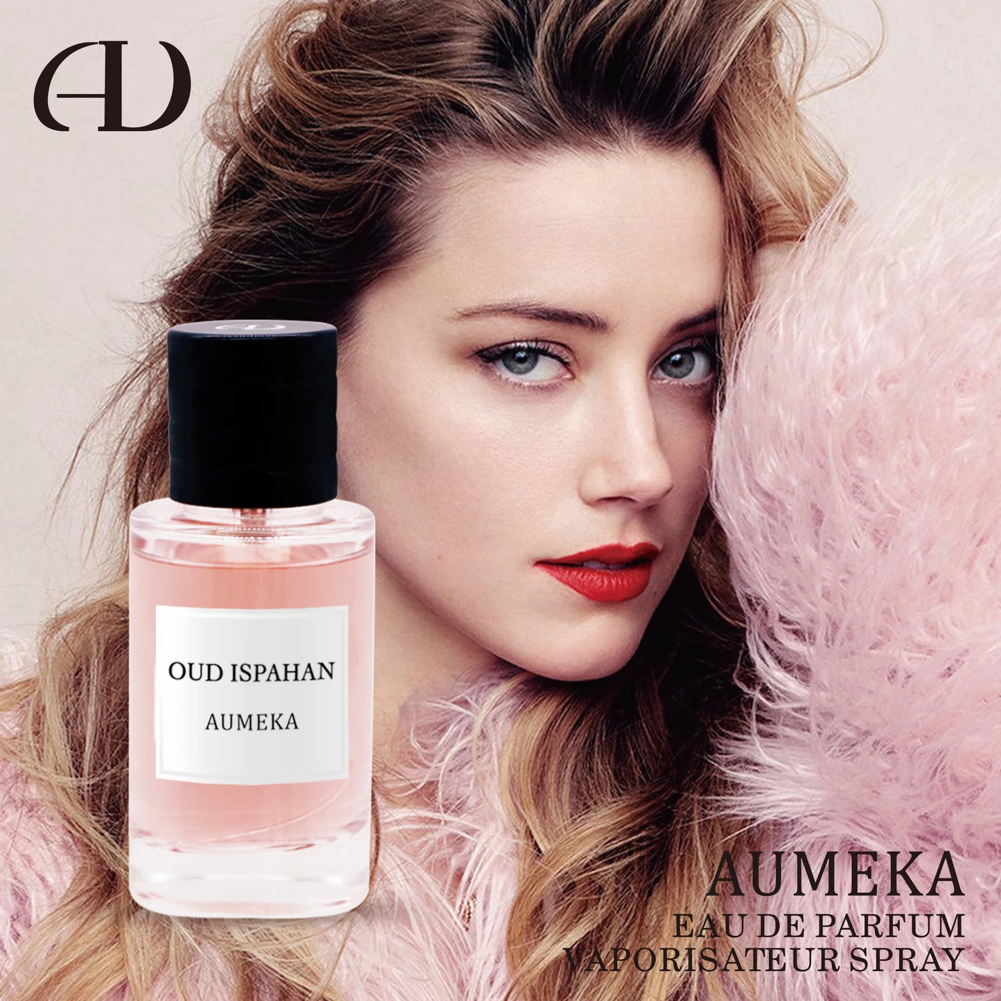 AUMEKA Women Perfume Original Luxury Makeup Arabes Woody Long Lasting Eau De Parfum Oud Ispahan Vaporisateur Spray 50ml AU298