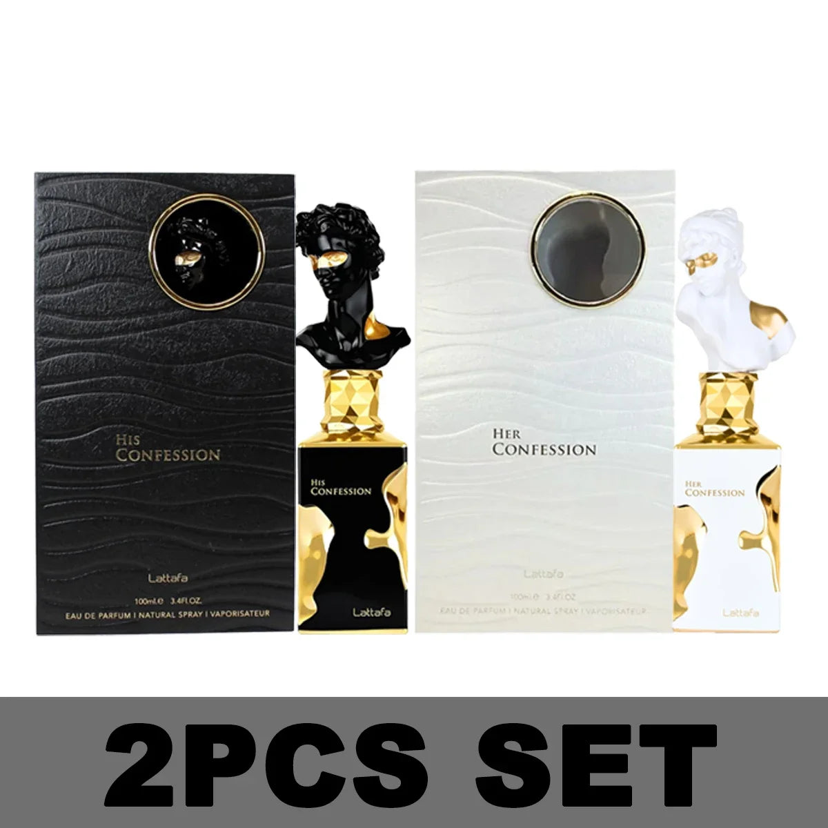 Lattafa Her Confession Eau de Parfum Spray 100ml Original Arab Perfumes Lasting Vanilla Perfume Charm Cologne Makeup for Women