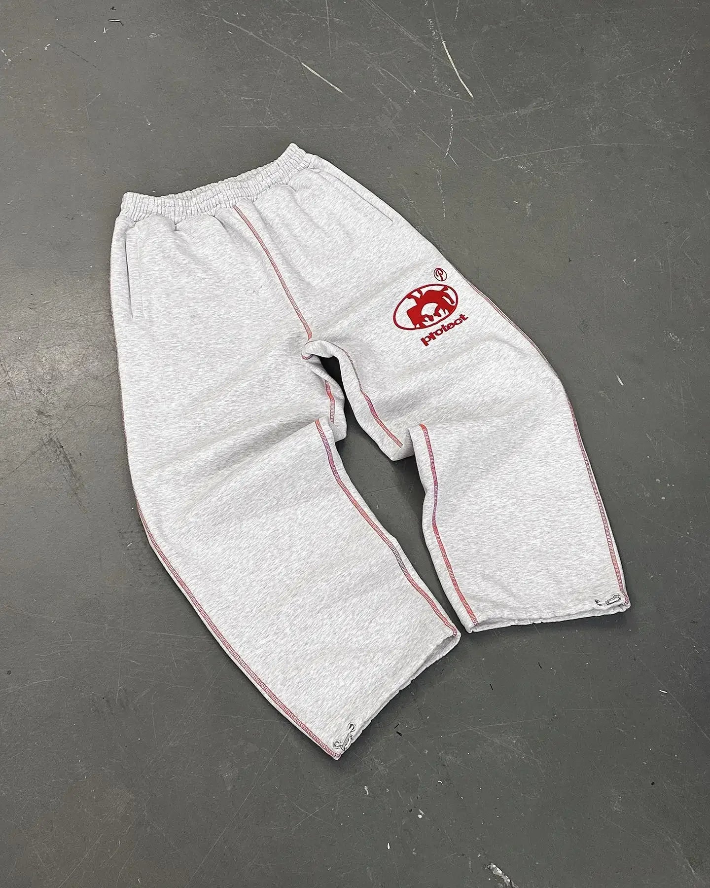 American Retro Embroidered Letter Pattern Sweatpants Men's Y2K Street Hip Hop Loose Fashion Casual High Waist Sweatpants Women's