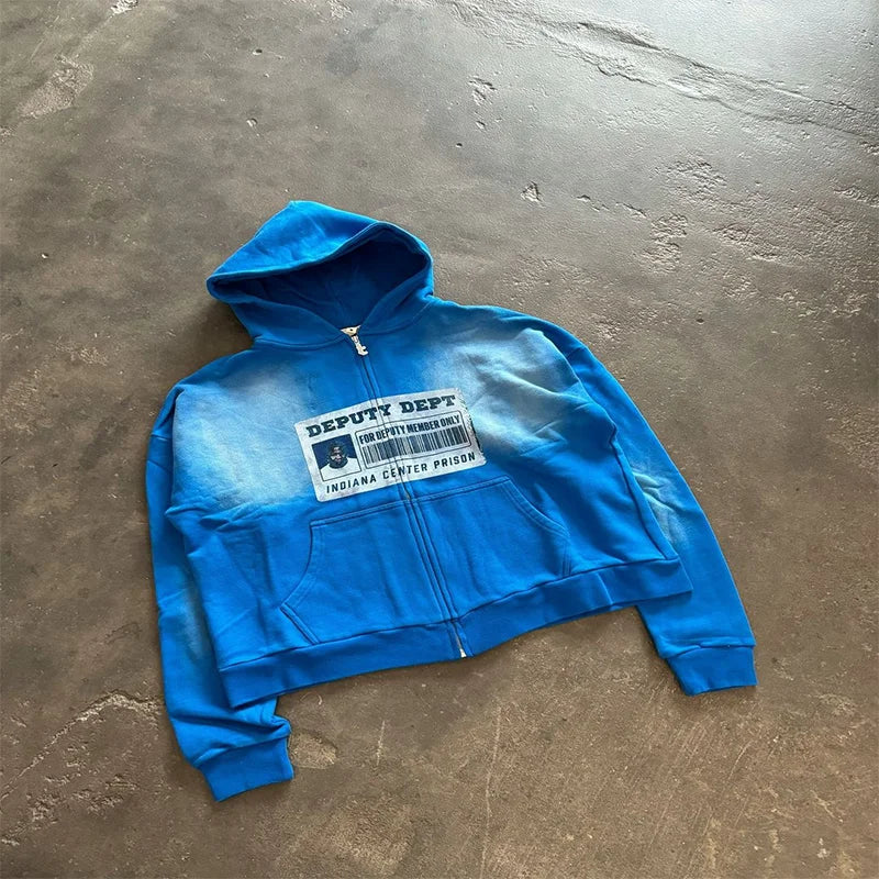 Y2K Fashion Hoodie Coat
