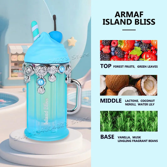 100ML Original Arabian Perfume Armaf Delights Yum Yum Eau de Parfum For Women Armaf Island Bliss For Men Luxury Brand Perfume