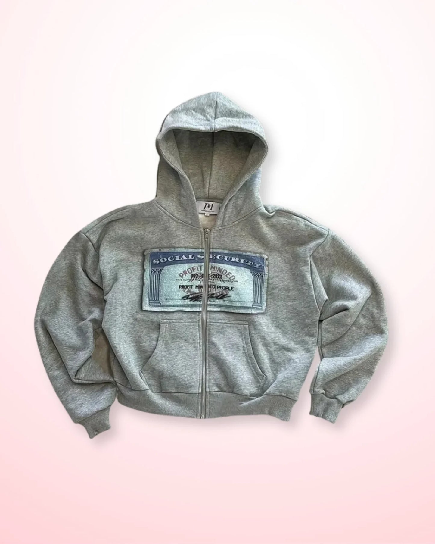Y2K Gray Zip Hoodie Top Rank President Print Sweater Men Women Fashion Vintage Classic Hip Hop Streetwear Clothing Loose Jacket
