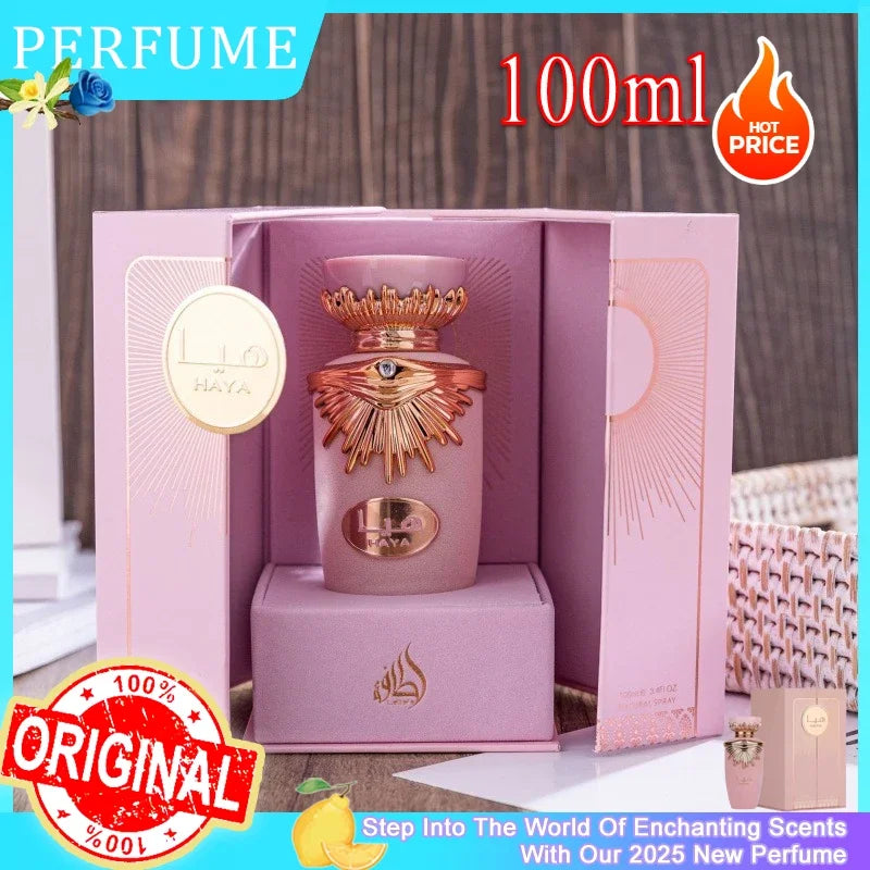 Pheromone Transmission Dateable New 100ml Perfumes Arabes Original High Quality HAYA Fruit Eau De Toilette Long Lasting Smell