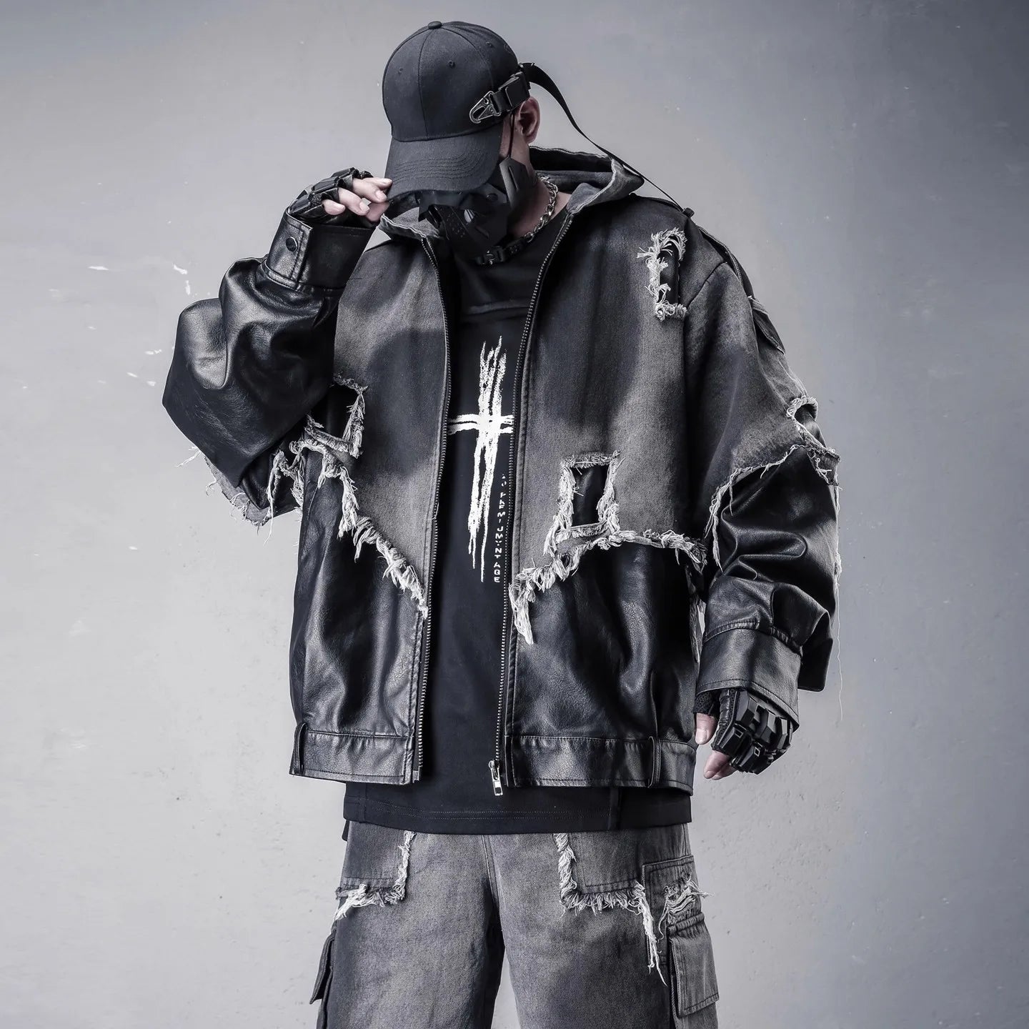 Vintage Distressed Mens Jacket