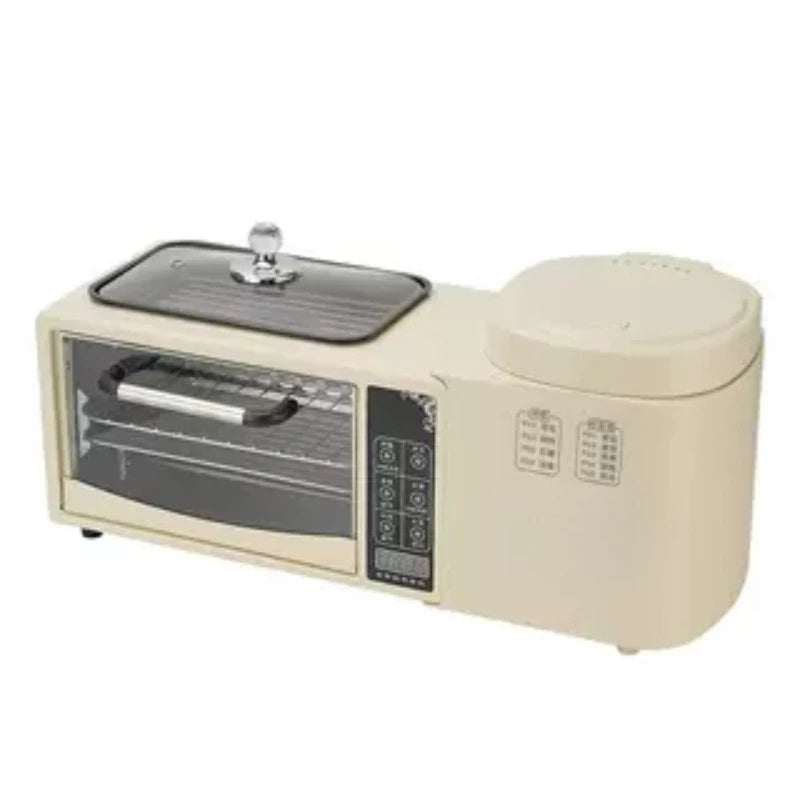 Multifunctional Breakfast Machine 4-in-1 Fried Hot Pot Electric Oven Household Rice Cooker Toaster Sandwich Machine