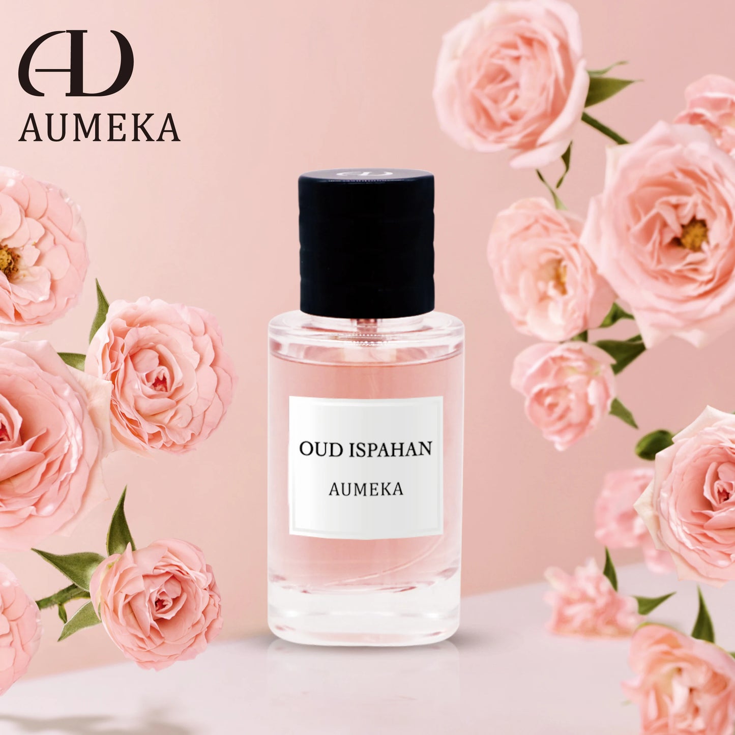 AUMEKA Women Perfume Original Luxury Makeup Arabes Woody Long Lasting Eau De Parfum Oud Ispahan Vaporisateur Spray 50ml AU298