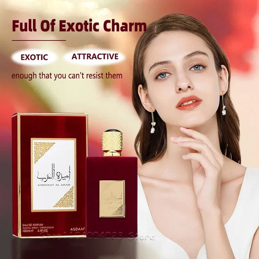100ml Lattafa Asdaaf Ameerat Al Arab Eau de Parfum | Authentic Arabian Fragrance | Longlasting, Attractive Scent for Women