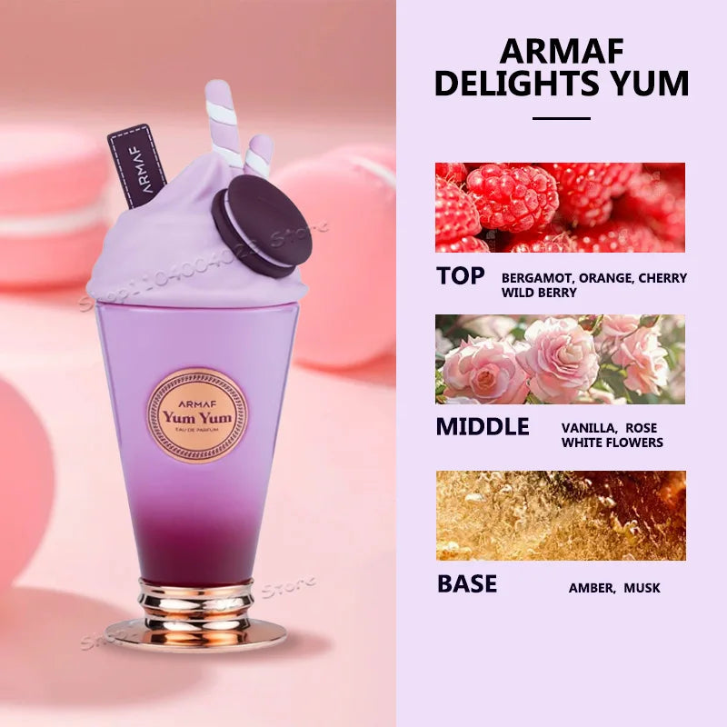 100ML Original Arabian Perfume Armaf Delights Yum Yum Eau de Parfum For Women Armaf Island Bliss For Men Luxury Brand Perfume
