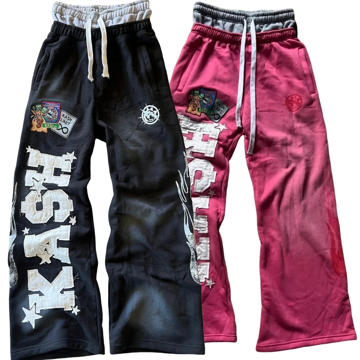 KASH Patch Y2K Sweat Pants