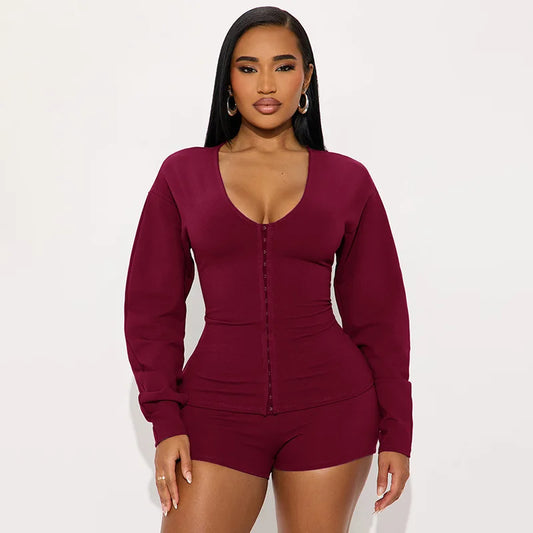 Sexy Blouse Top Classy 2 Piece Pant Set Party Outfits Women Shorts 2025 Fall Winter Clothes Elegant Two Piece Pant Sets