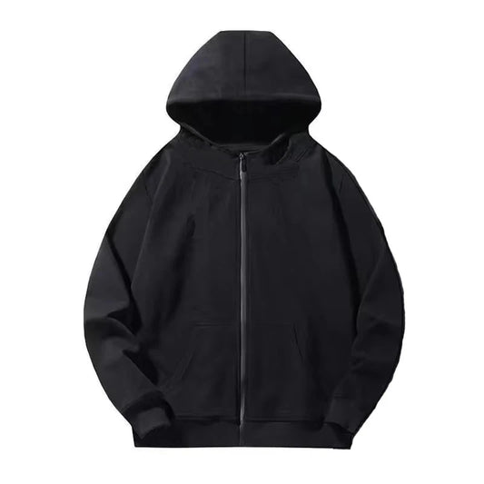 Y2k Hip Hop Retro Pattern Print Zip Up Hoodies Men Clothing Streetwear Harajuku Oversized Jacket Gothic Casual Sweatshirt Hoodie