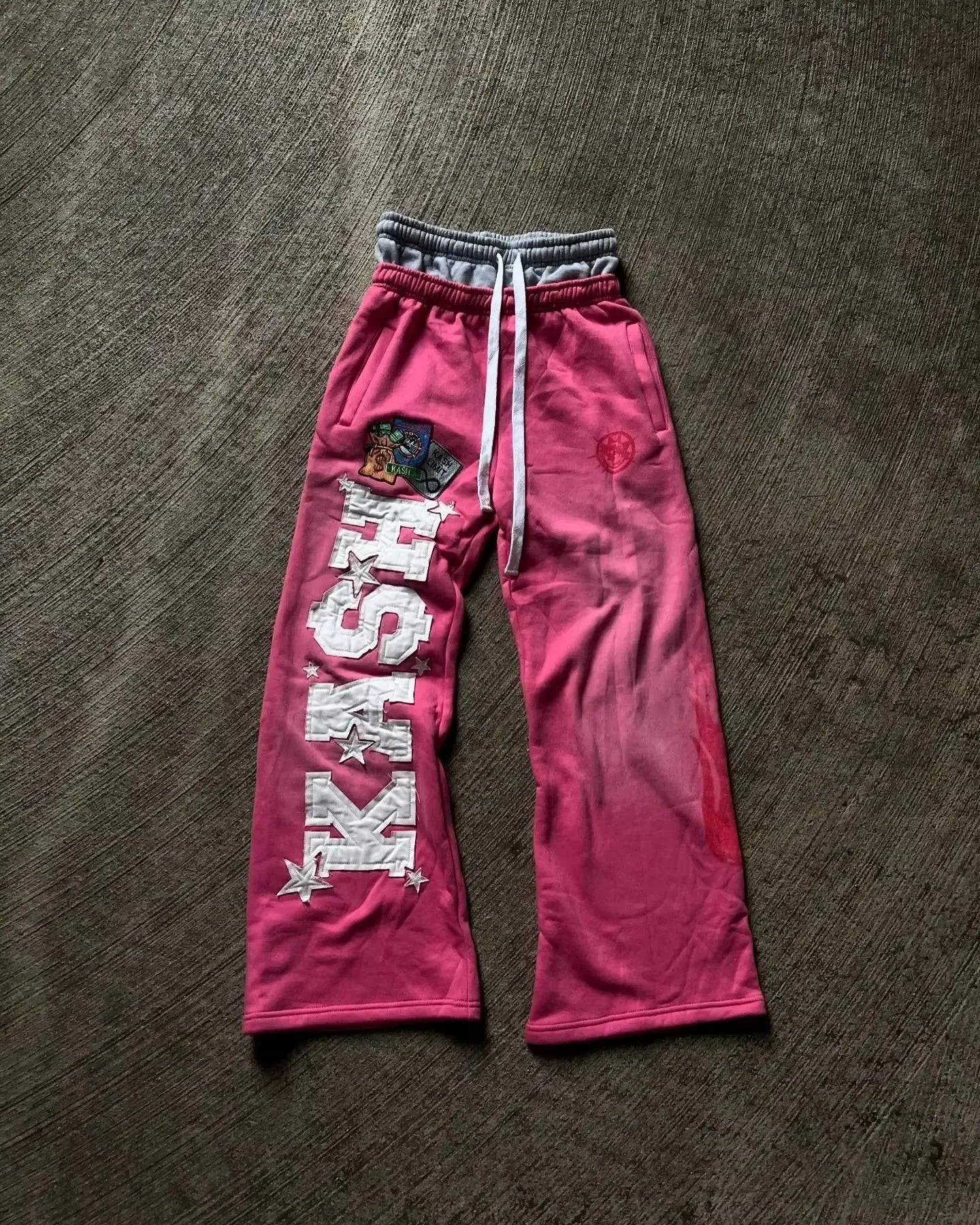 KASH Patch Y2K Sweat Pants
