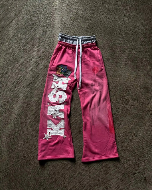 KASH Patch Y2K Sweat Pants