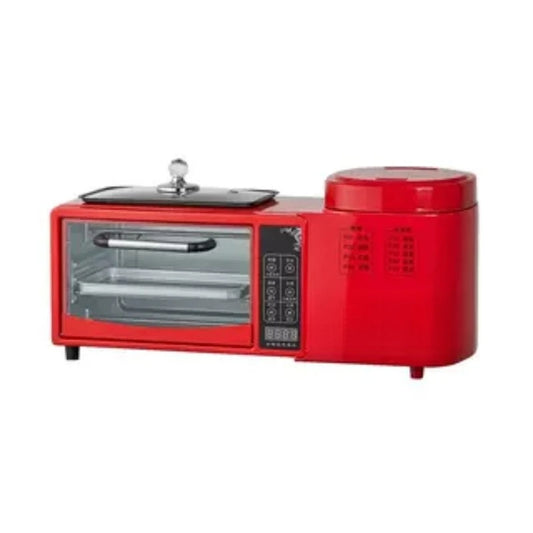 Multifunctional Breakfast Machine 4-in-1 Fried Hot Pot Electric Oven Household Rice Cooker Toaster Sandwich  Machine