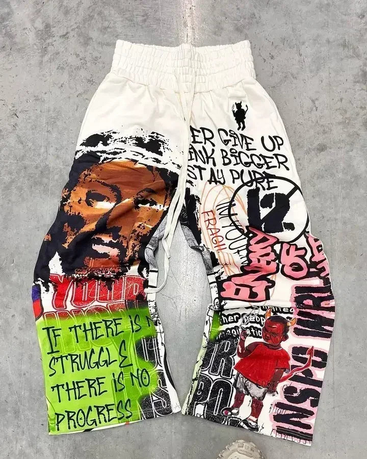 KASH Patch Y2K Sweat Pants
